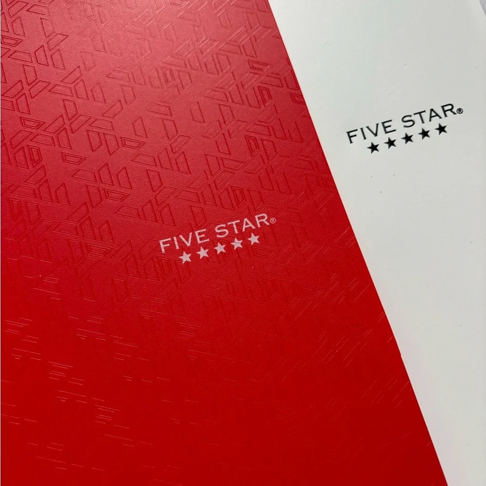 Five Star College Ruled 1 Subject Notebooks Set of 2 & 1 Five Star Folder‎ New